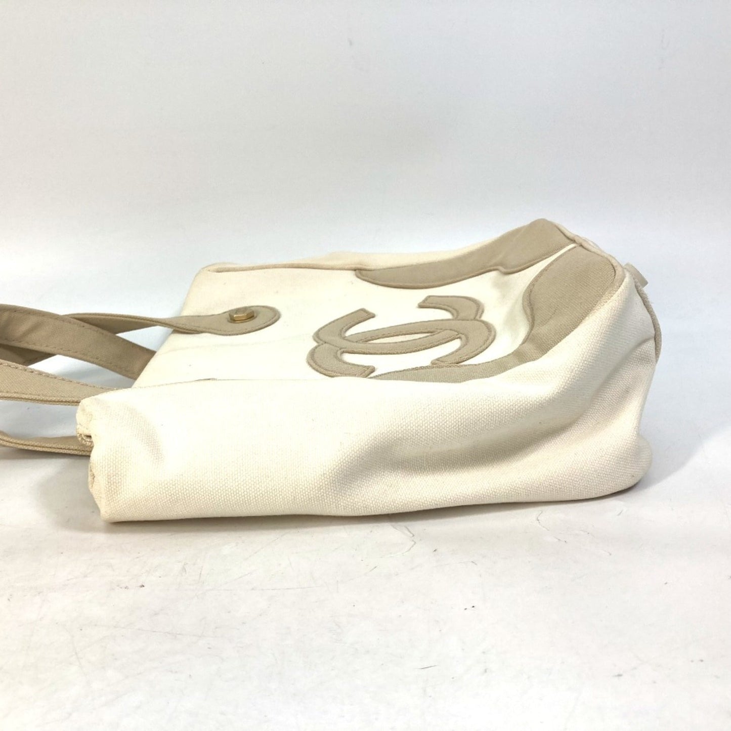 Chanel Beige Cloth Tote Bag ()