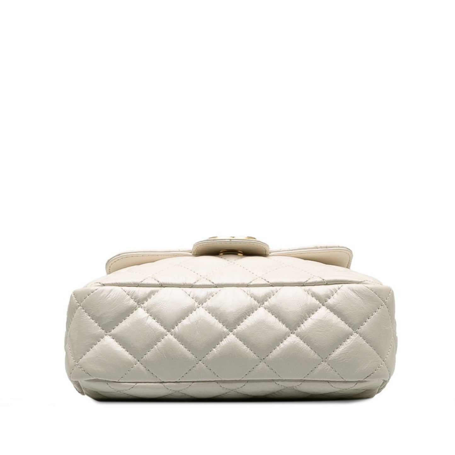 Chanel White Leather Shoulder Bag ()