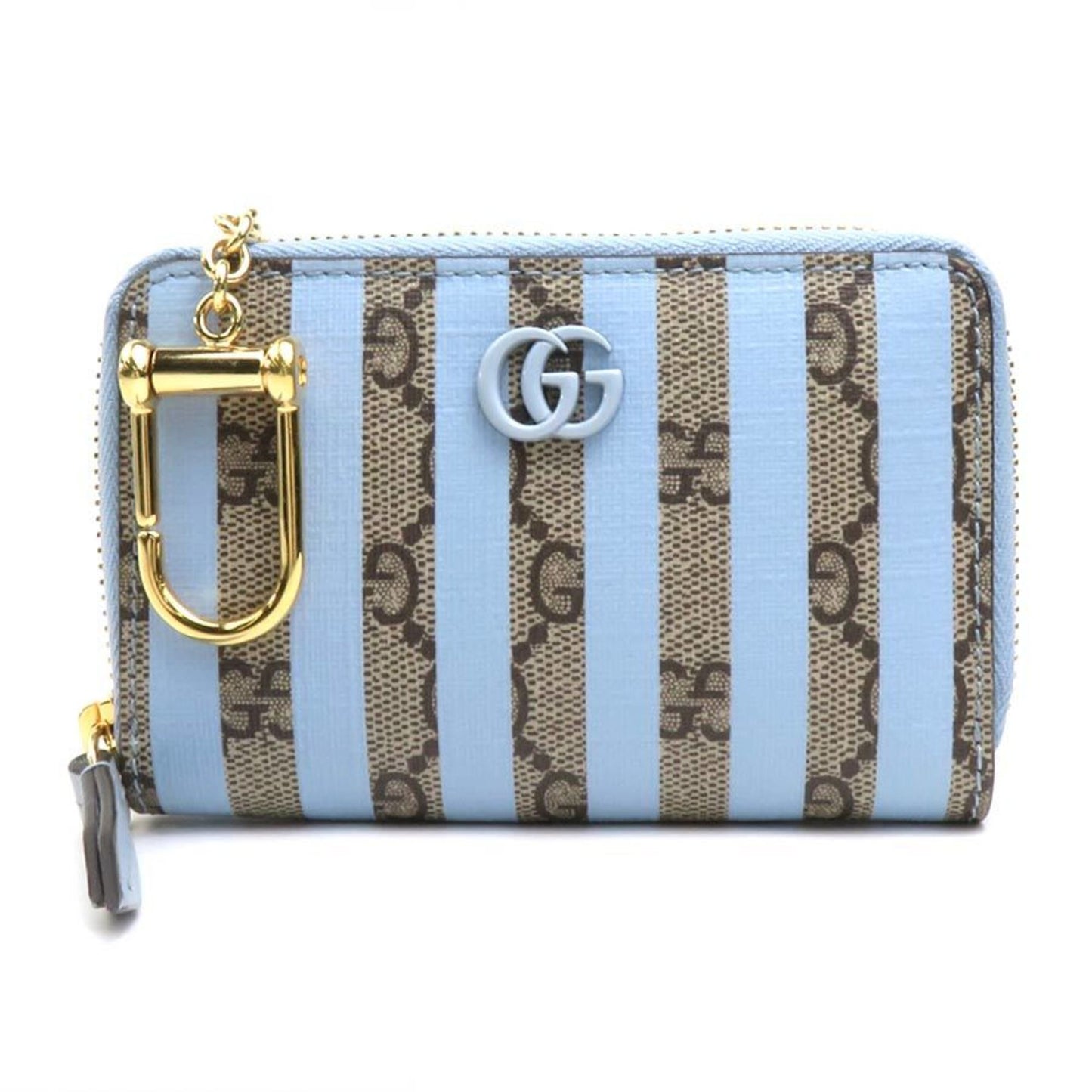 Gucci Blue Brown Gg Supreme Canvas Coin Purse/Coin Case ()