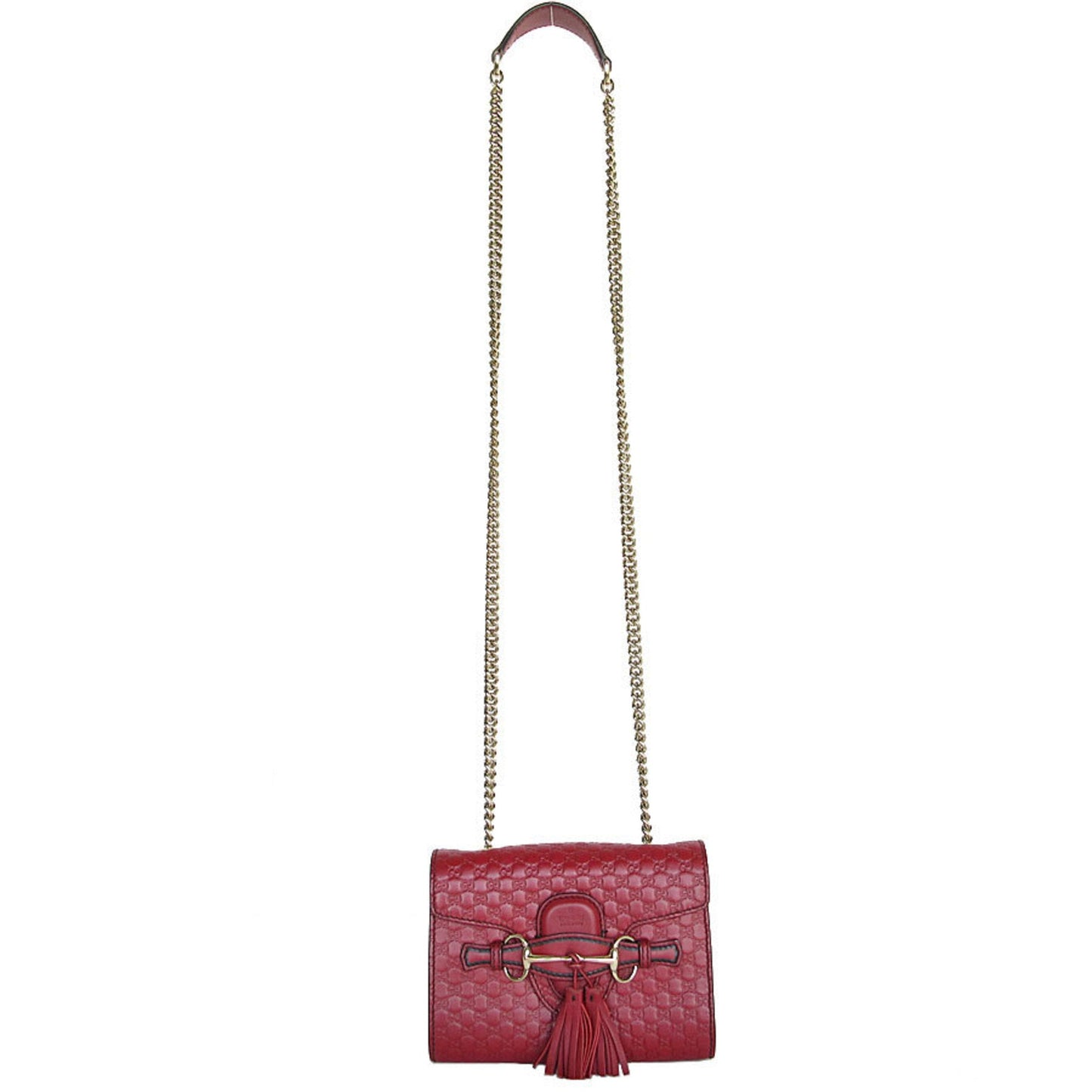 Gucci Bordeaux Leather Shoulder Bag ()