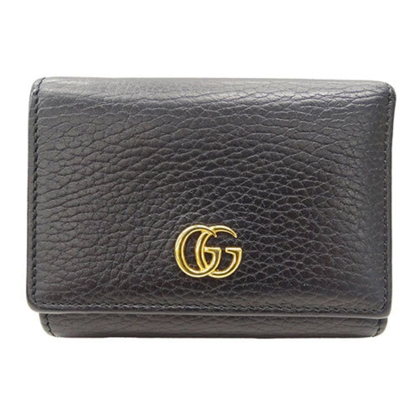 Gucci Black Leather Wallet (Tri-Fold) ()