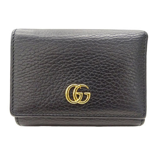 Gucci Black Leather Wallet (Tri-Fold) ()