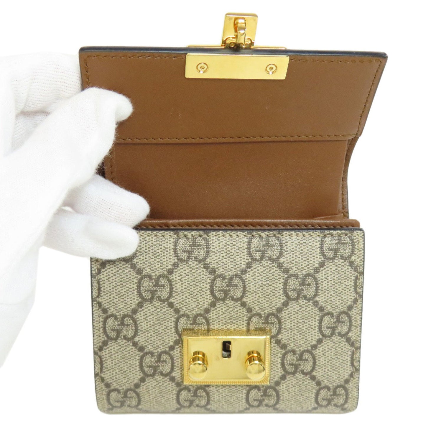 Gucci Black Brown Pvc Leather Wallet (Bi-Fold) ()