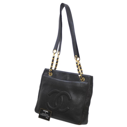 Chanel Caviar Skin Black Caviar Leather Shoulder Bag ()