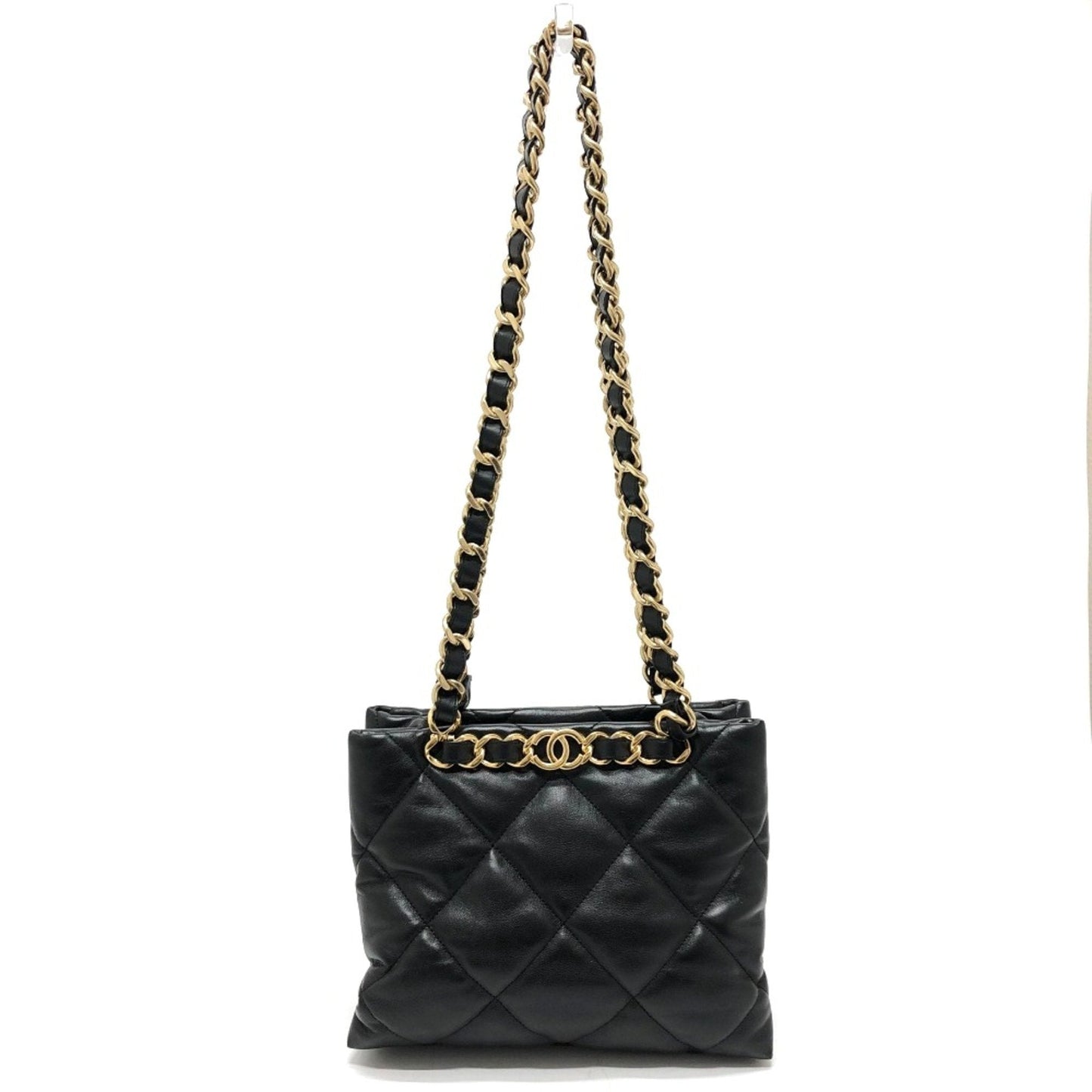 Chanel Black Leather Shoulder Bag ()