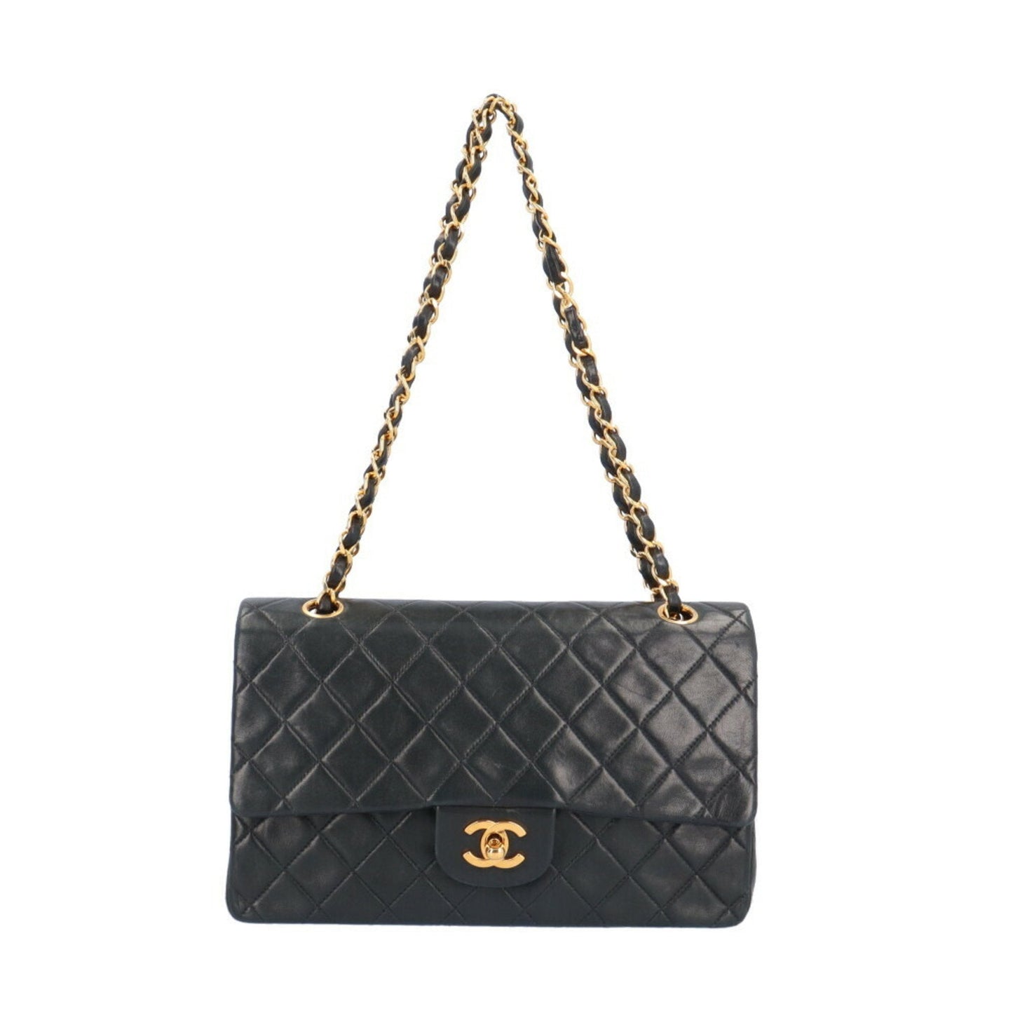 Chanel Black Leather Shoulder Bag ()