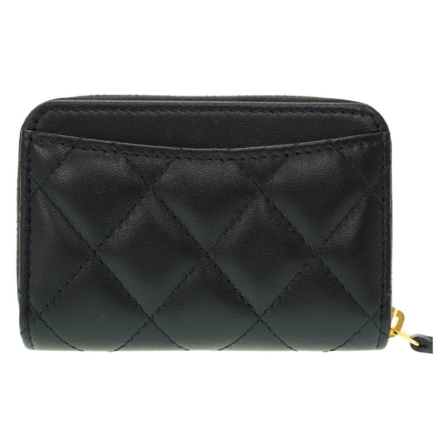 Chanel Black Leather Coin Purse/Coin Case ()