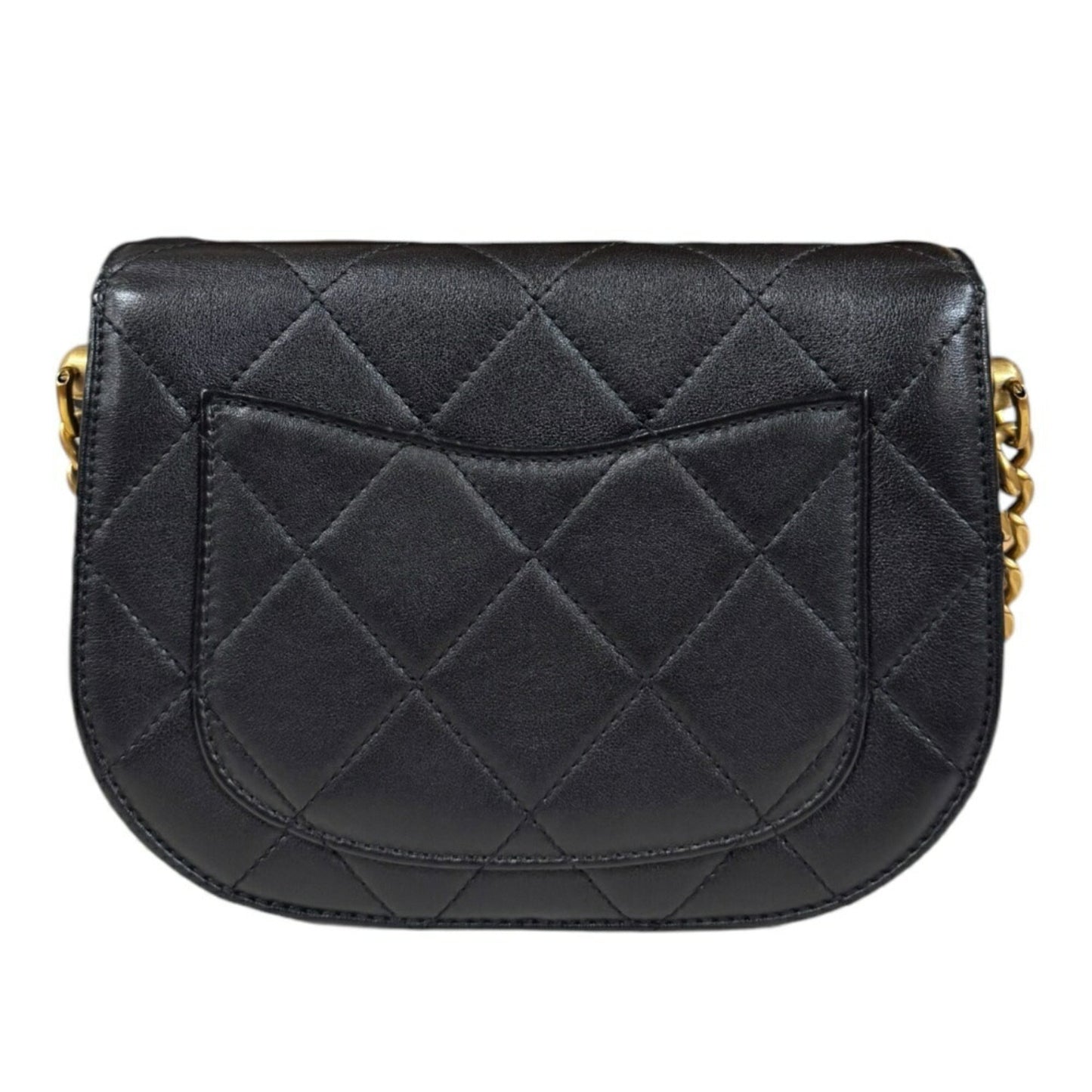 Chanel Black Leather Shoulder Bag ()