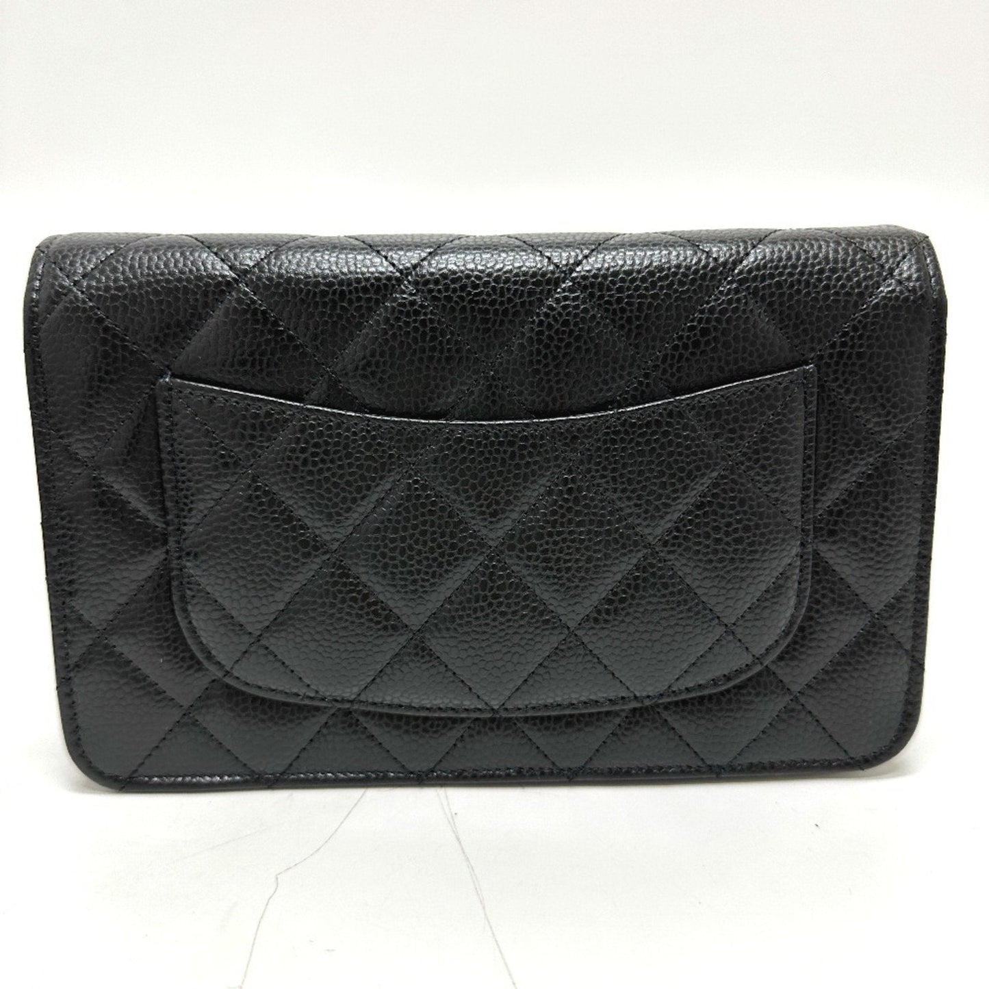 Chanel Black Caviar Leather Shoulder Bag ()