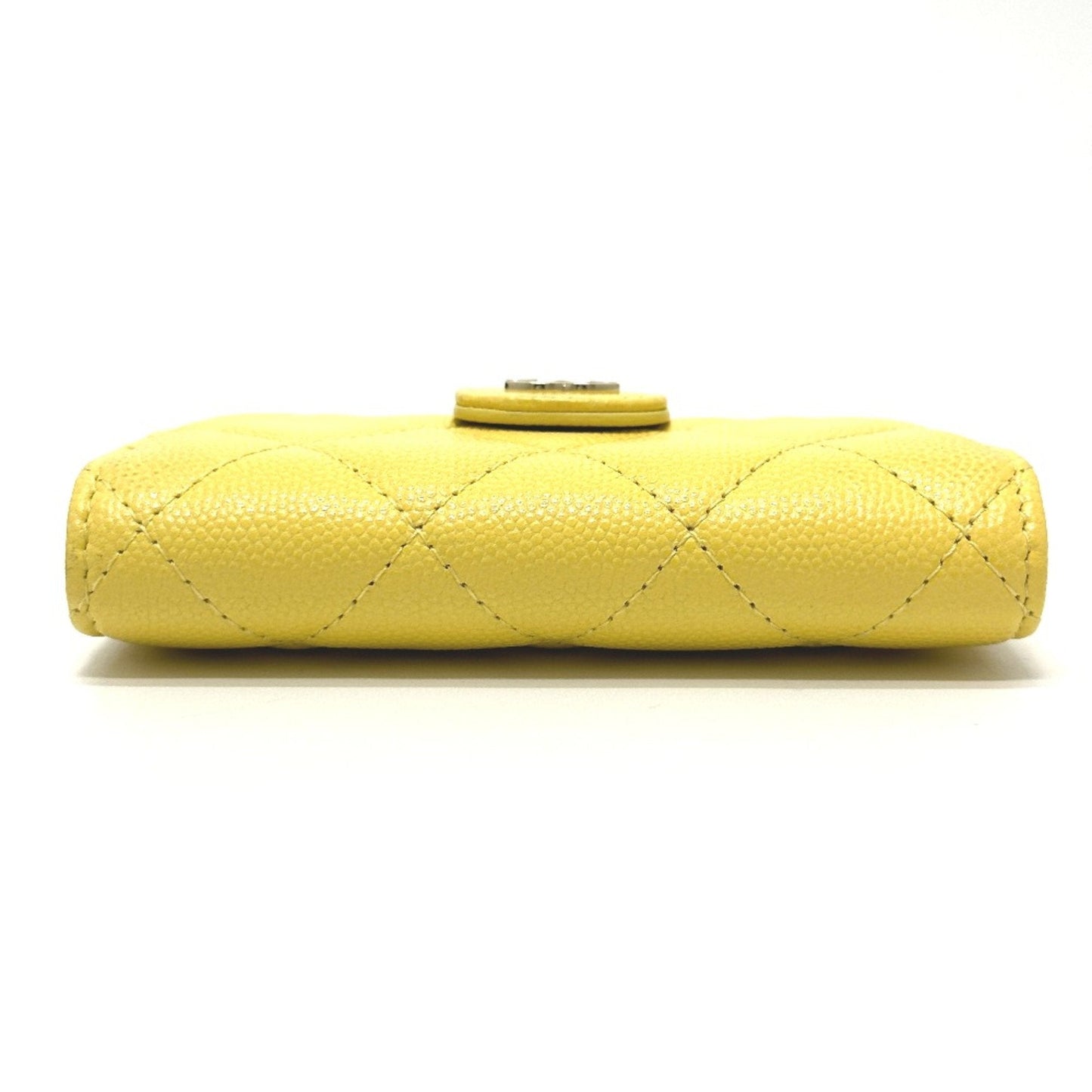 Chanel Yellow Leather Coin Purse/Coin Case ()