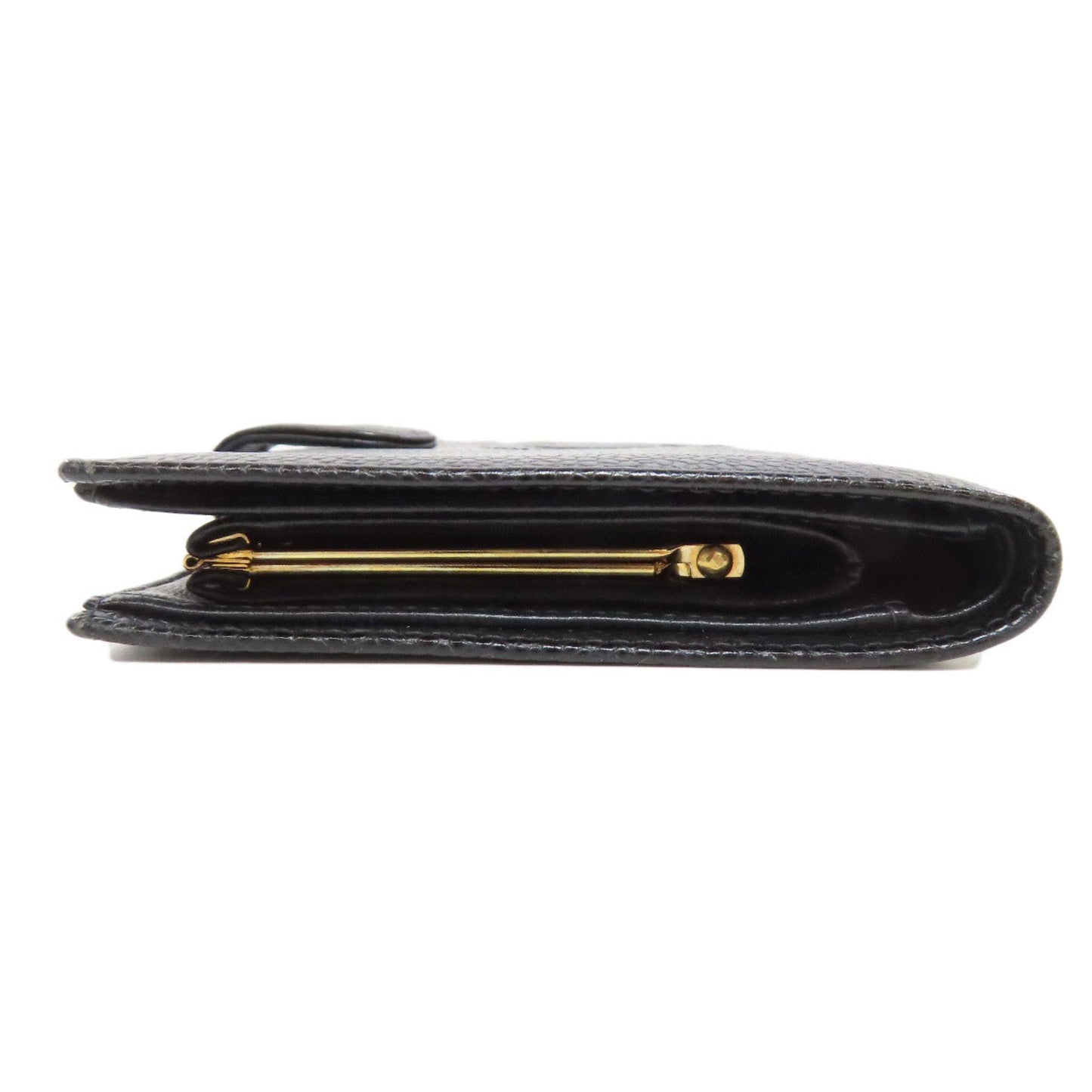 Chanel Black Grained Calfskin Wallet (Bi-Fold) ()