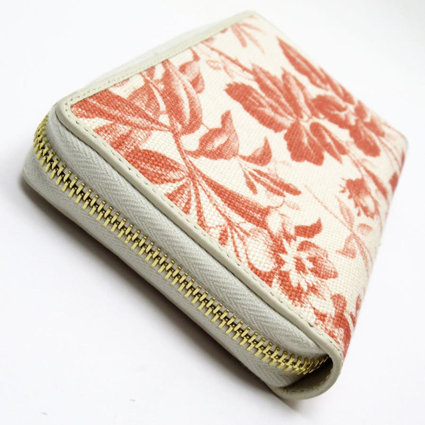 Gucci Red Color White Canvas Coin Purse/Coin Case ()