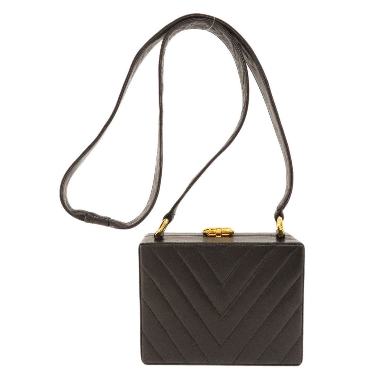 Chanel Black Leather Shoulder Bag ()