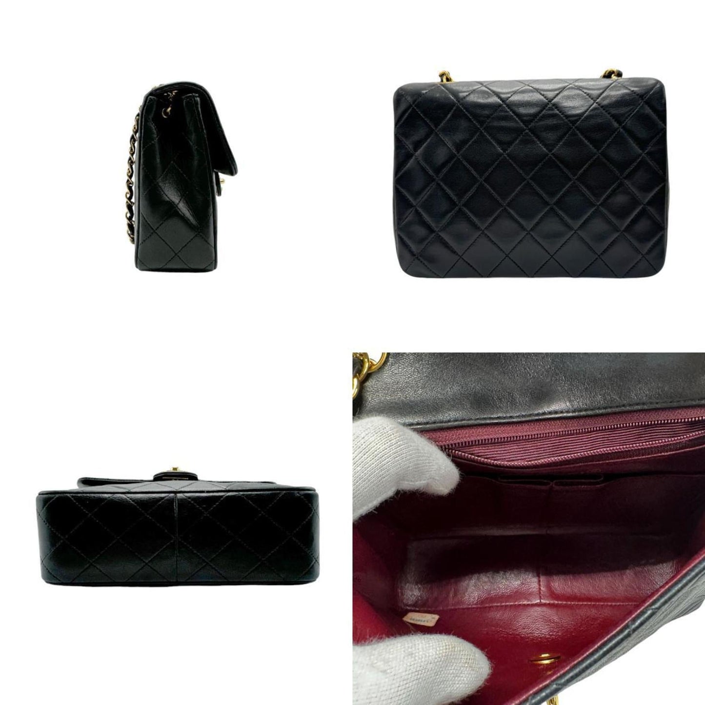 Chanel Black Leather Shoulder Bag ()