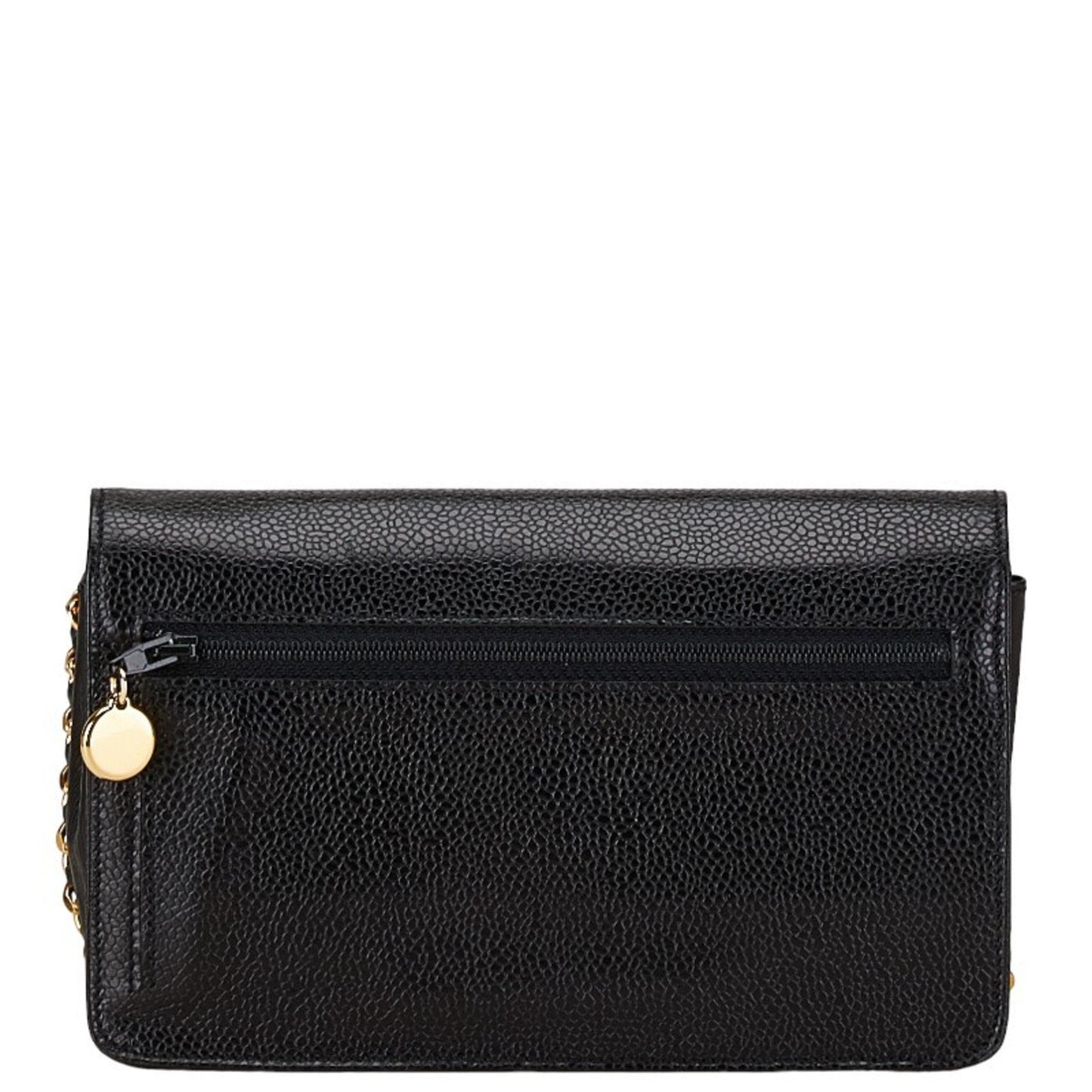 Chanel Black Caviar Leather Shoulder Bag ()