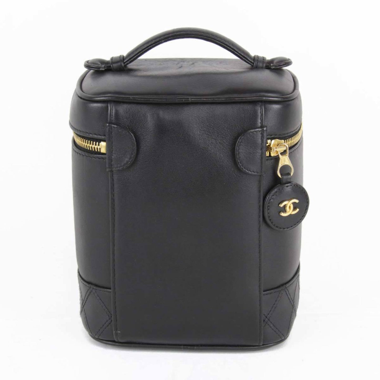 Chanel Black Leather Vanity Bag ()