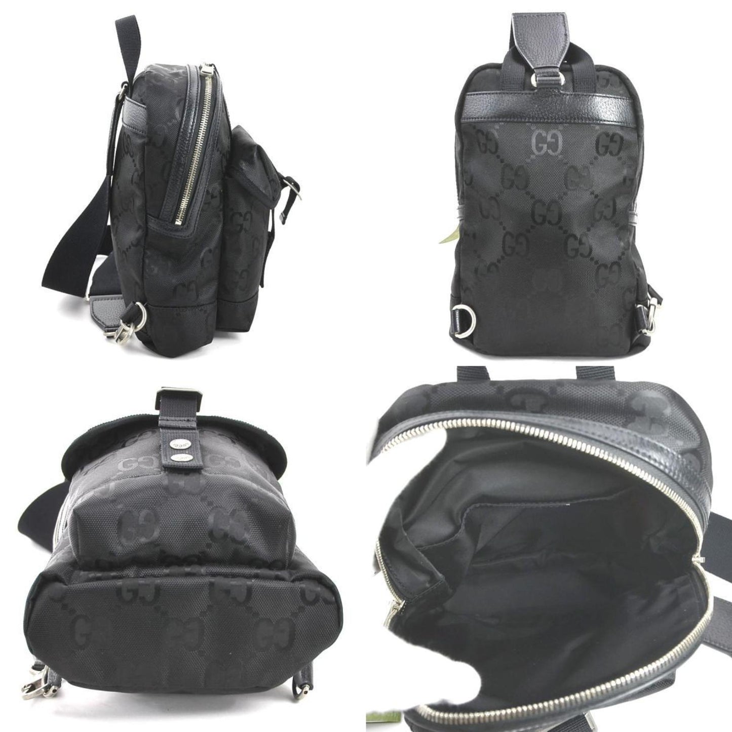 Gucci Black Nylon Canvas Sling Bag ()