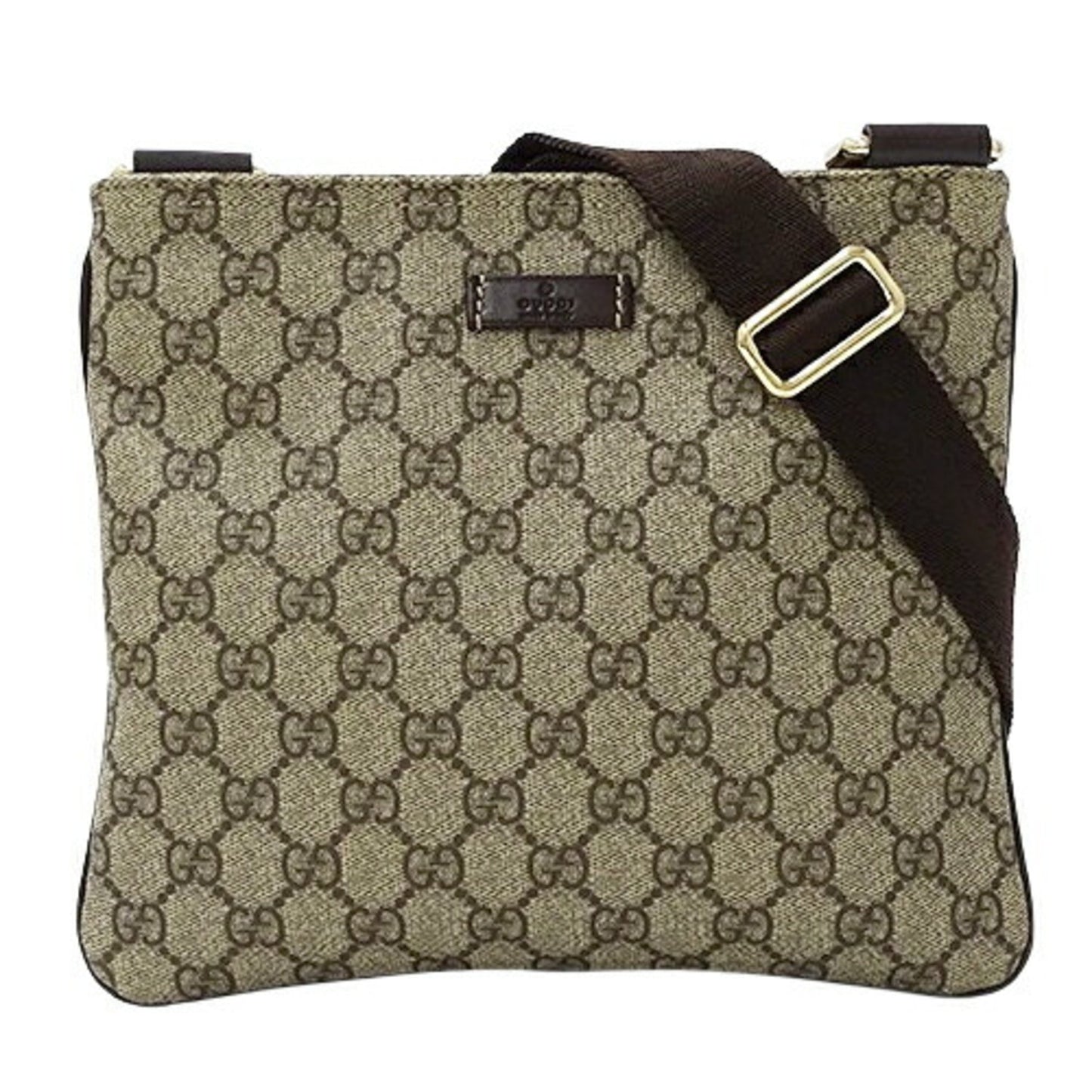 Gucci Beige Brown Gg Supreme Shoulder Bag ()