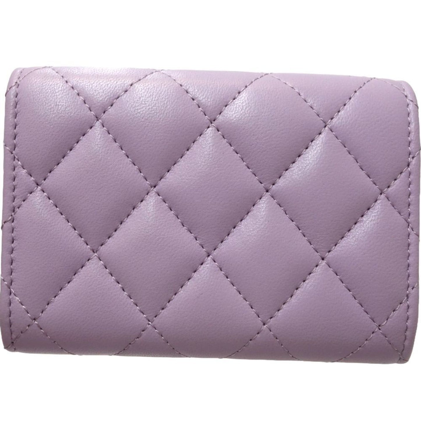 Chanel Light Purple Leather Wallet (Bi-Fold) ()