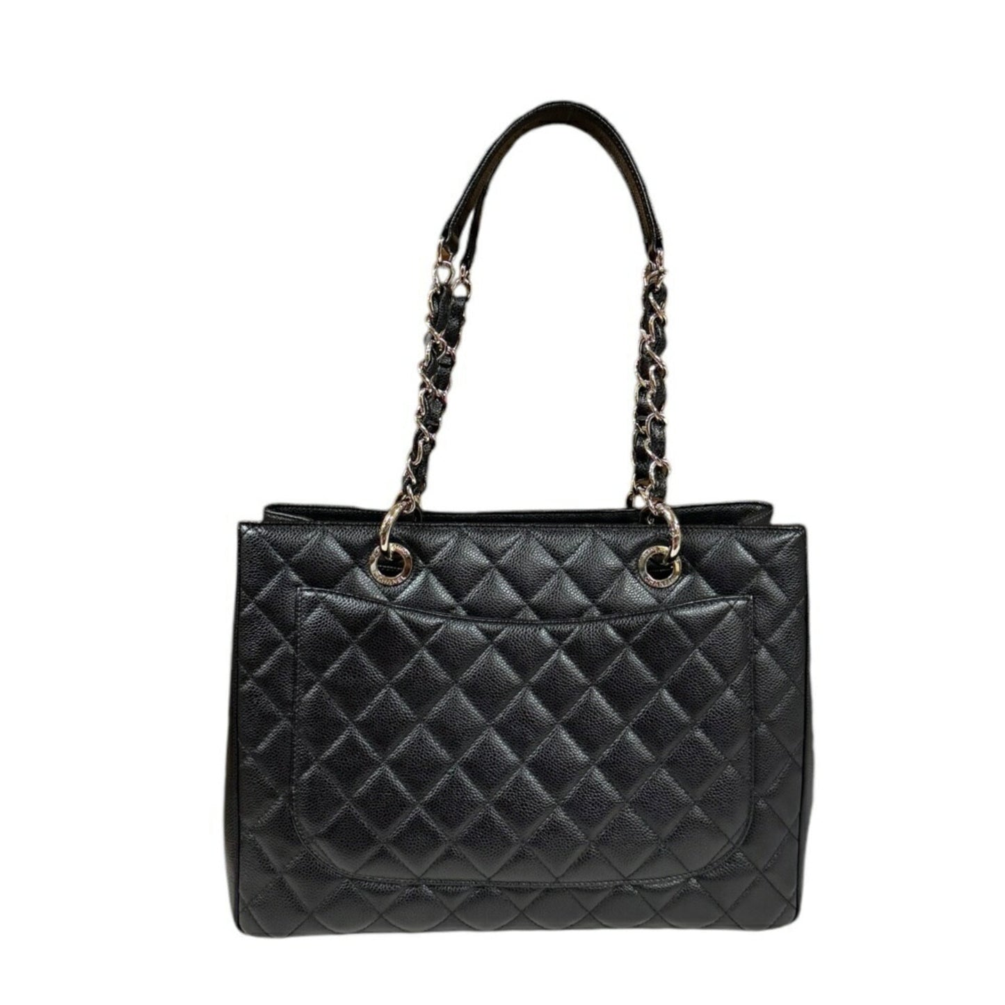 Chanel Black Caviar Leather Tote Bag ()
