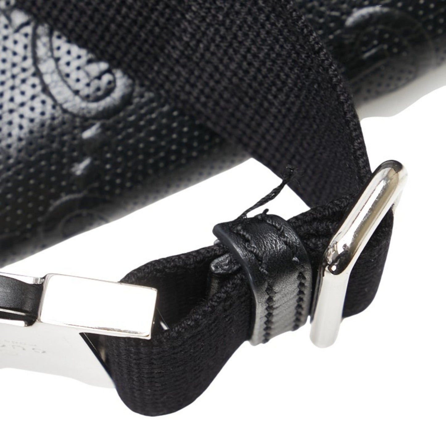 Gucci Black Leather Fanny Pack Sling Bag ()