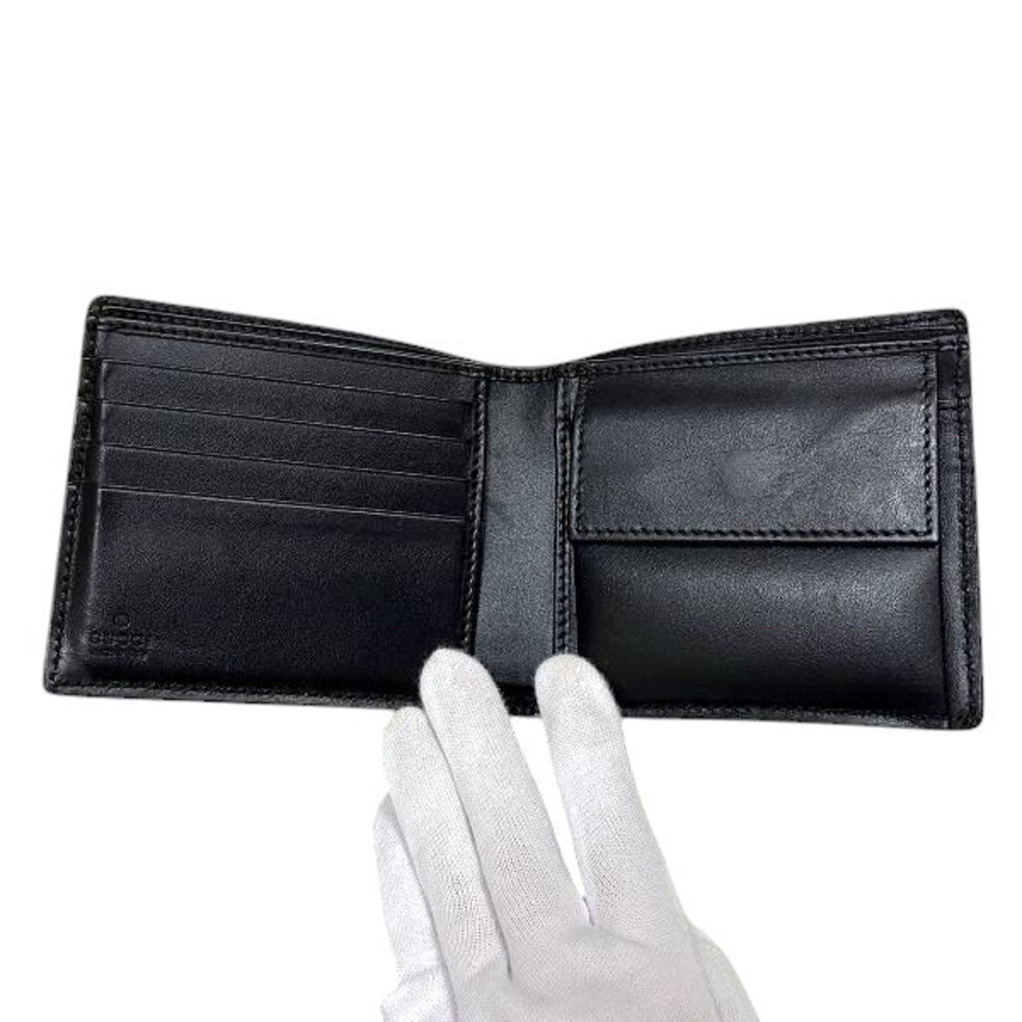 Gucci Black Leather Wallet (Bi-Fold) ()