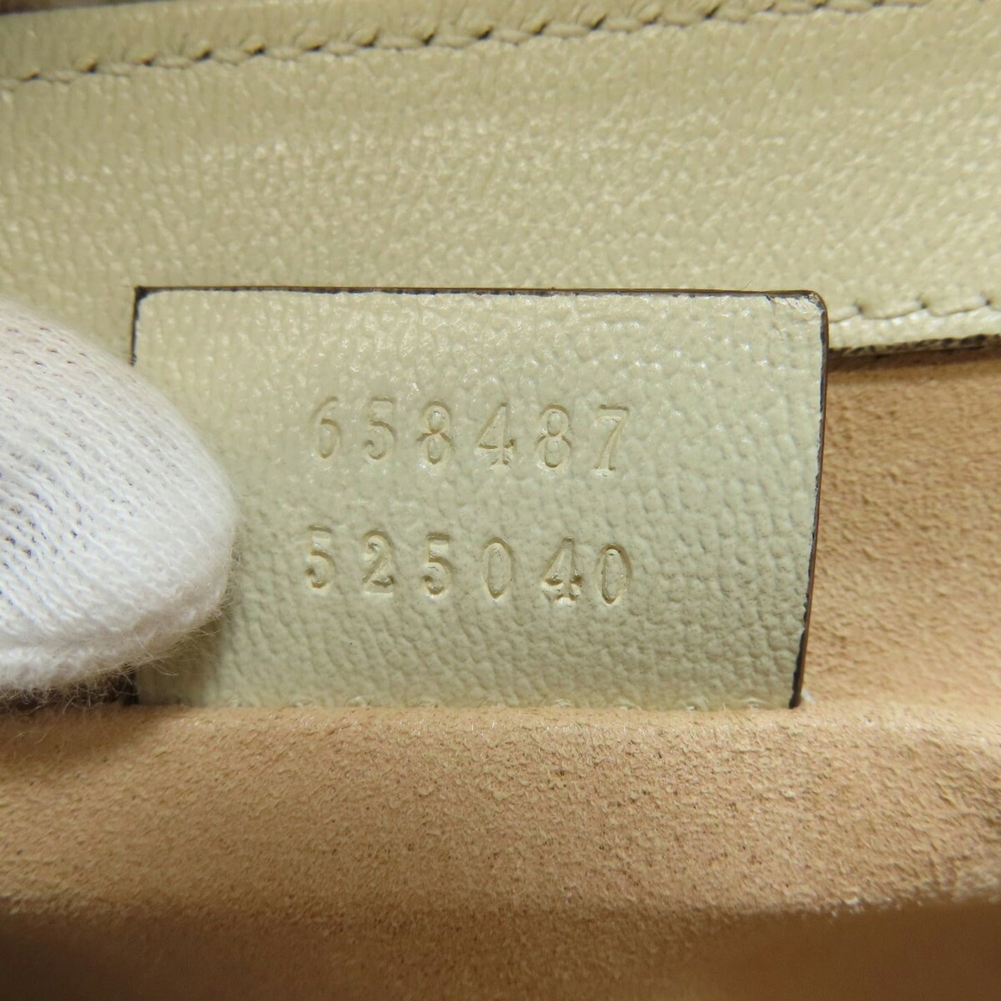 Gucci Brown Yellow Pvc Leather Handbag ()