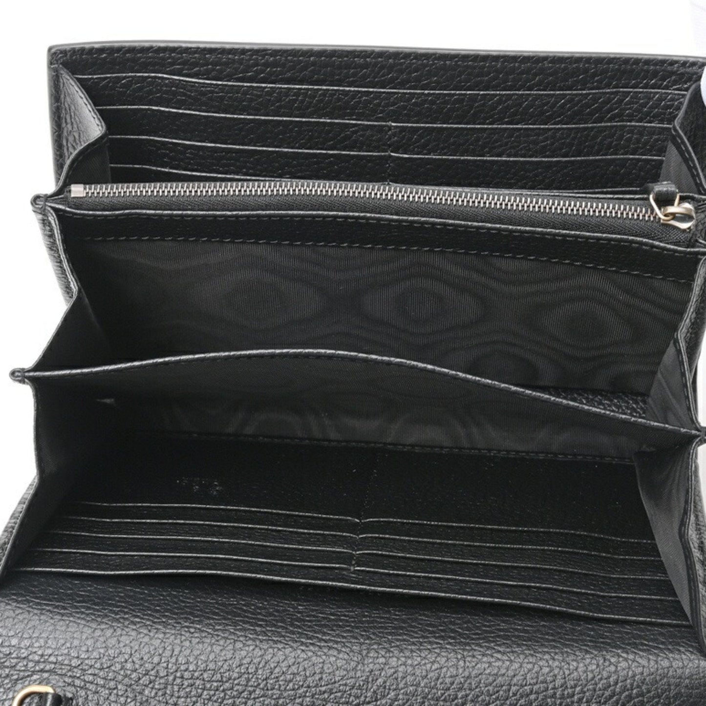 Gucci Black Leather Chain/Shoulder Wallet ()