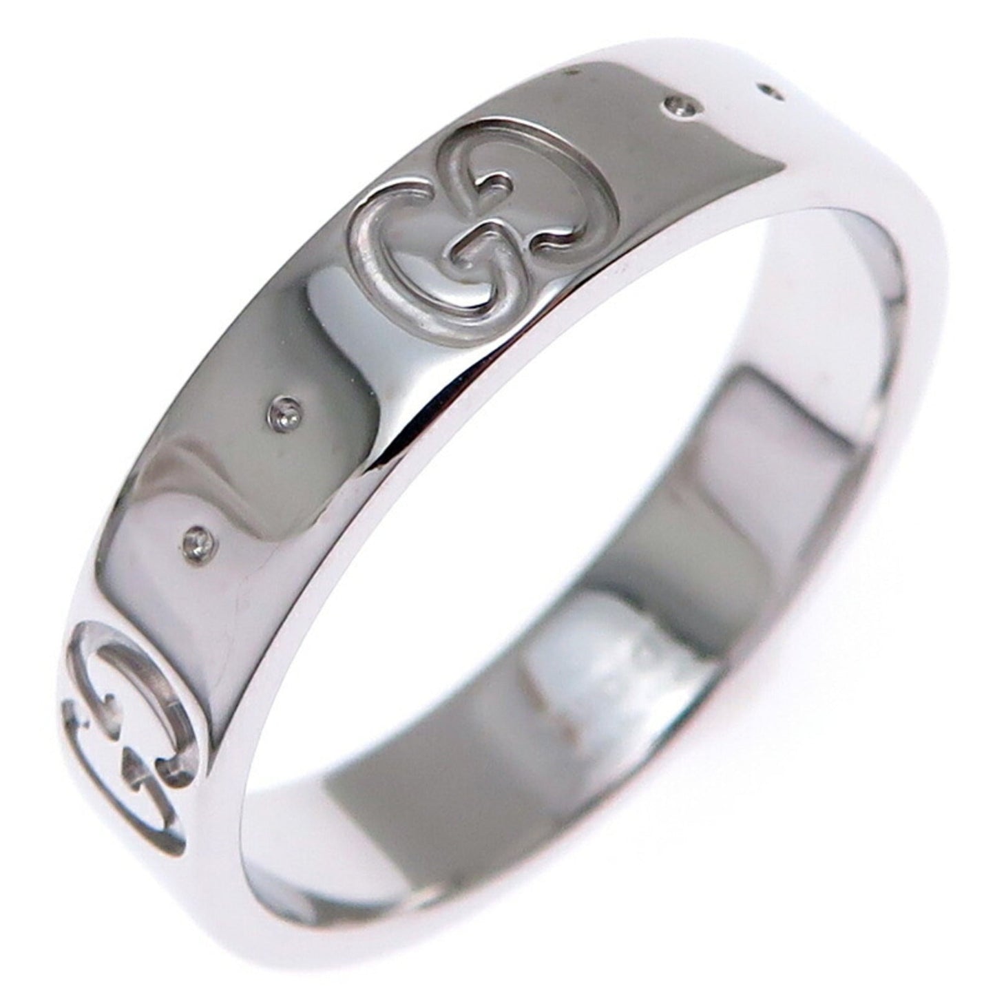 Gucci Icon White Gold (18K) Band Ring ()