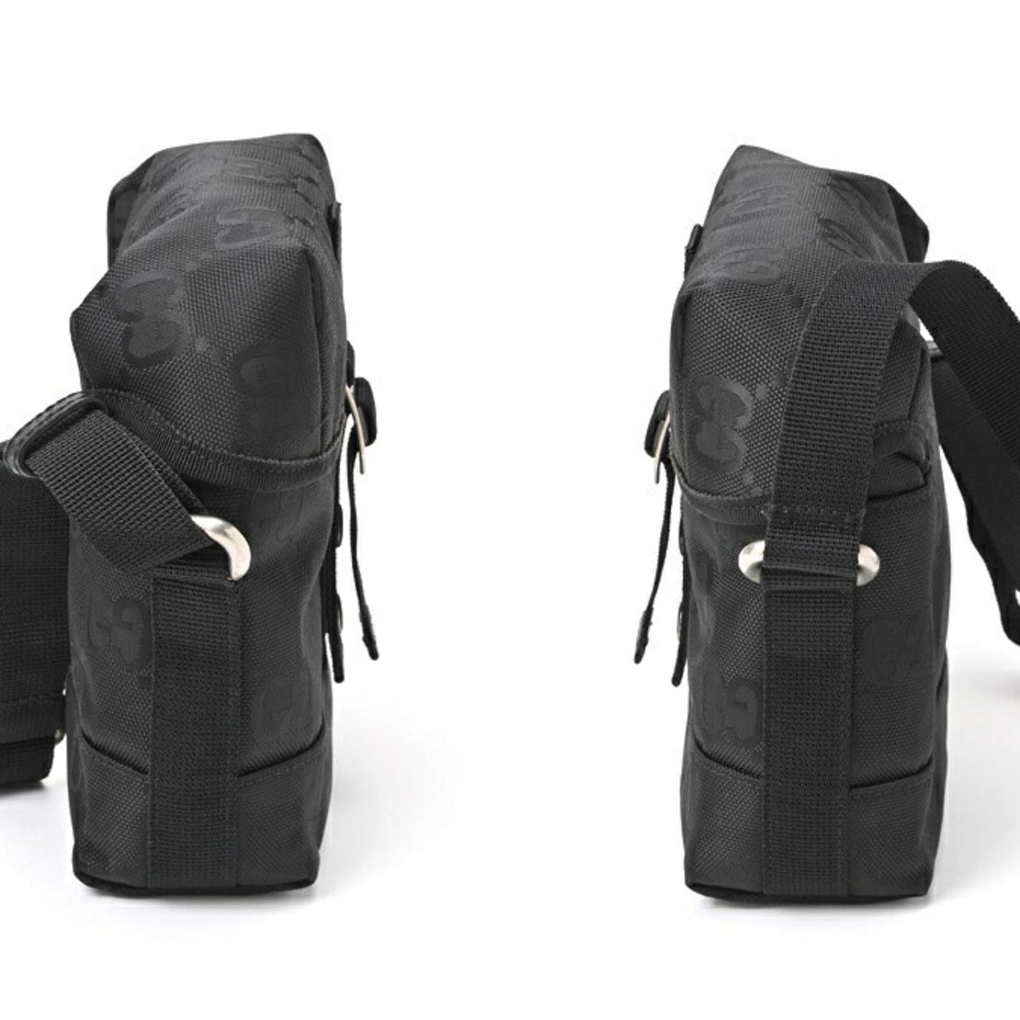 Gucci Black Canvas Shoulder Bag ()