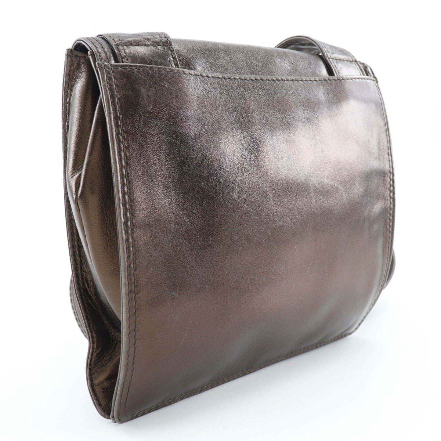 Chanel Bronze Leather Shoulder Bag ()