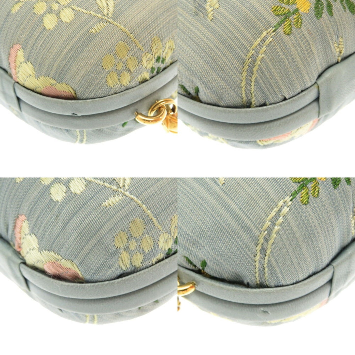 Chanel Blue Canvas Clutch Bag ()