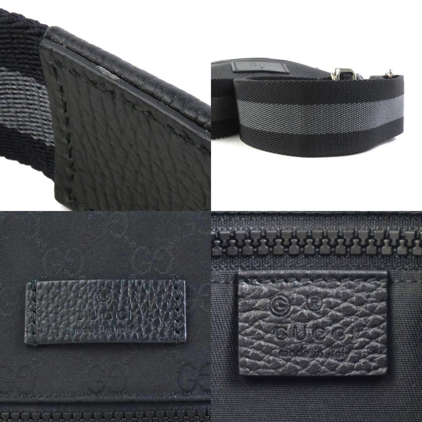 Gucci Black Nylon Shoulder Bag ()