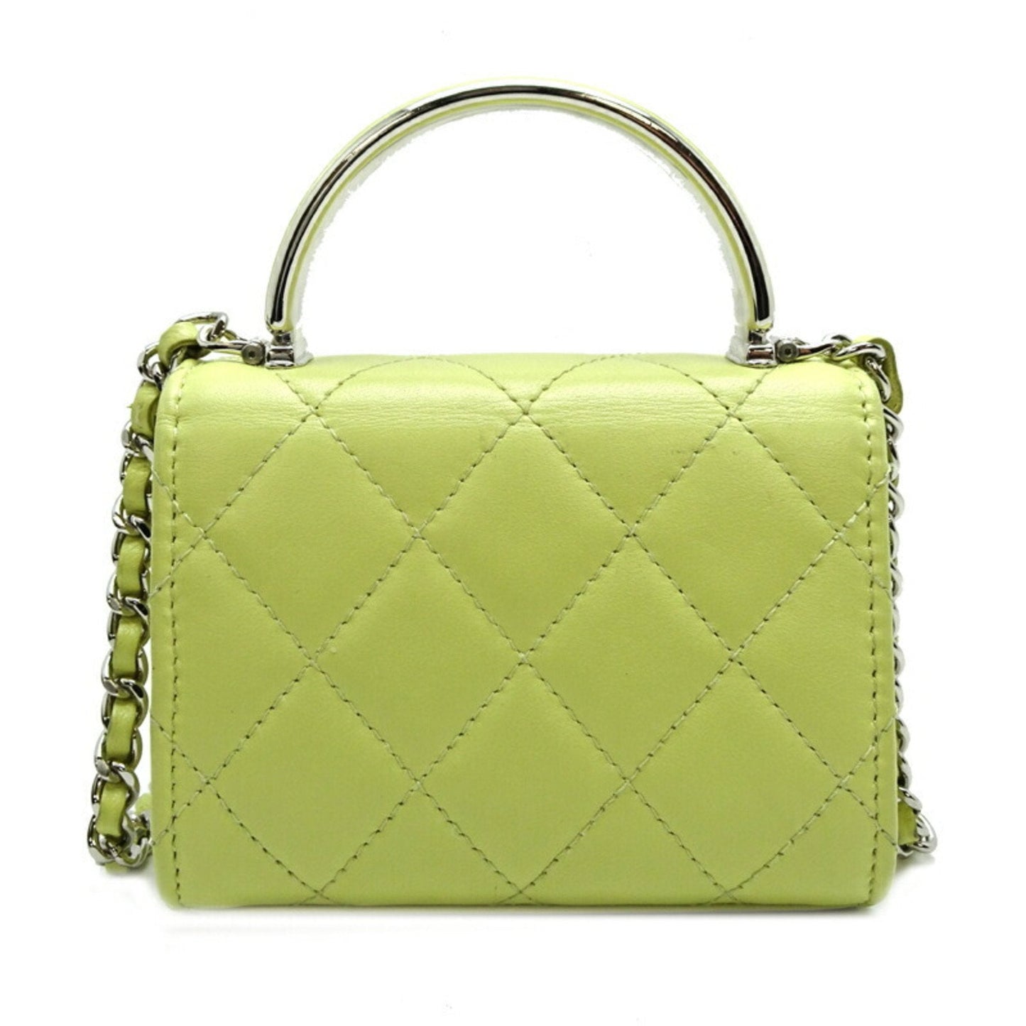Chanel Yellow Leather Shoulder Bag ()