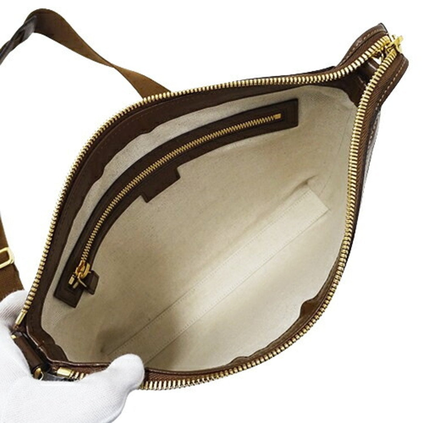 Gucci Beige Brown Gg Supreme Shoulder Bag ()