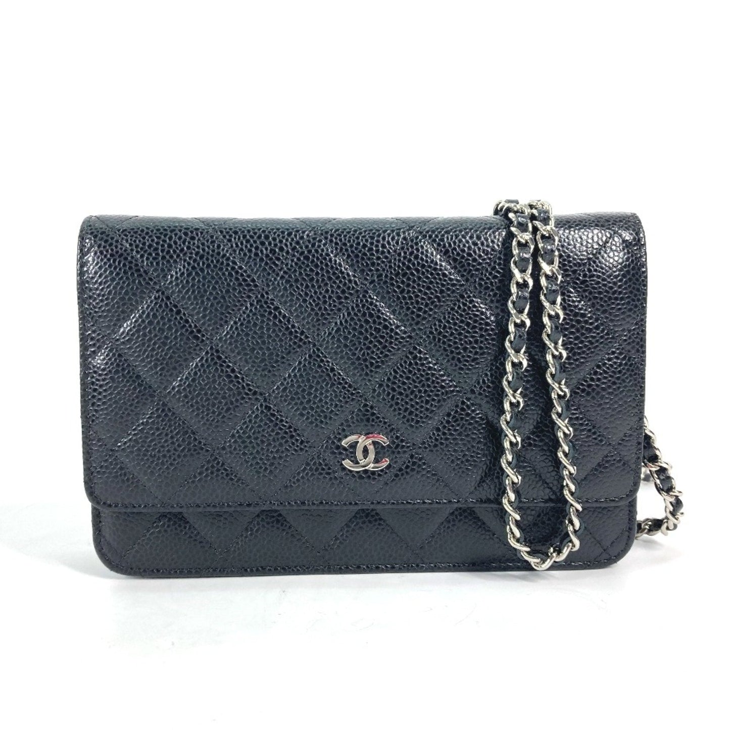 Chanel Black Leather Long Wallet (Bi-Fold) ()