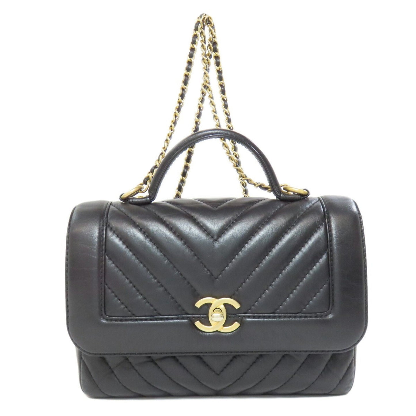 Chanel Black Leather Handbag ()