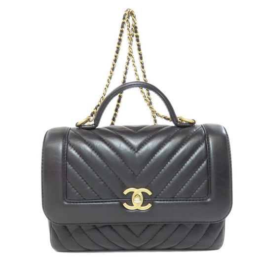 Chanel Black Leather Handbag ()