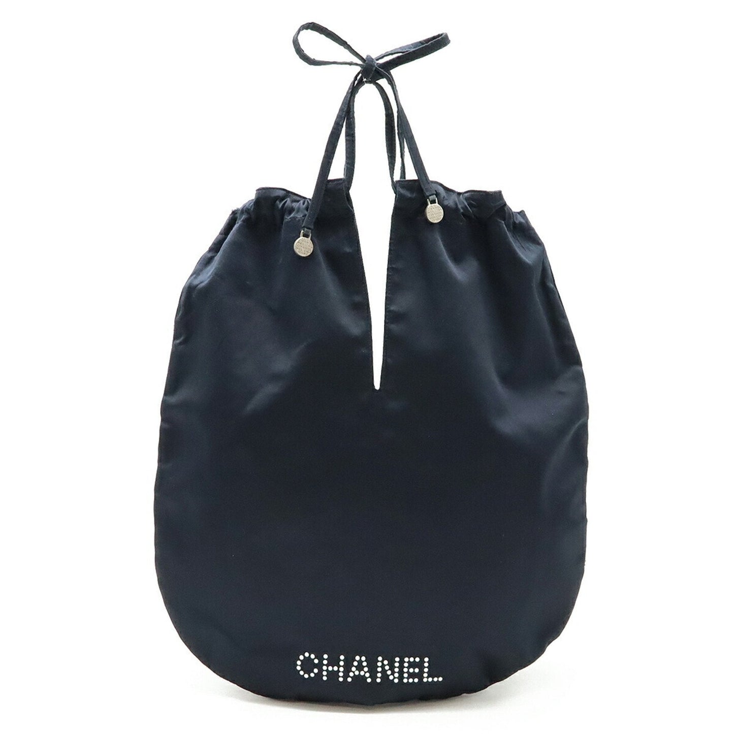 Chanel Black White Nylon Pouch ()