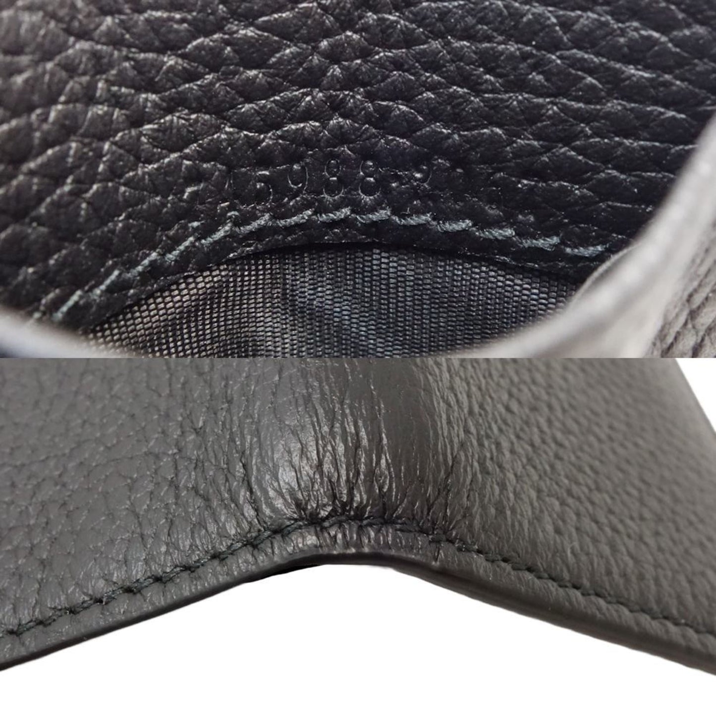 Gucci Black Leather Wallet (Tri-Fold) ()