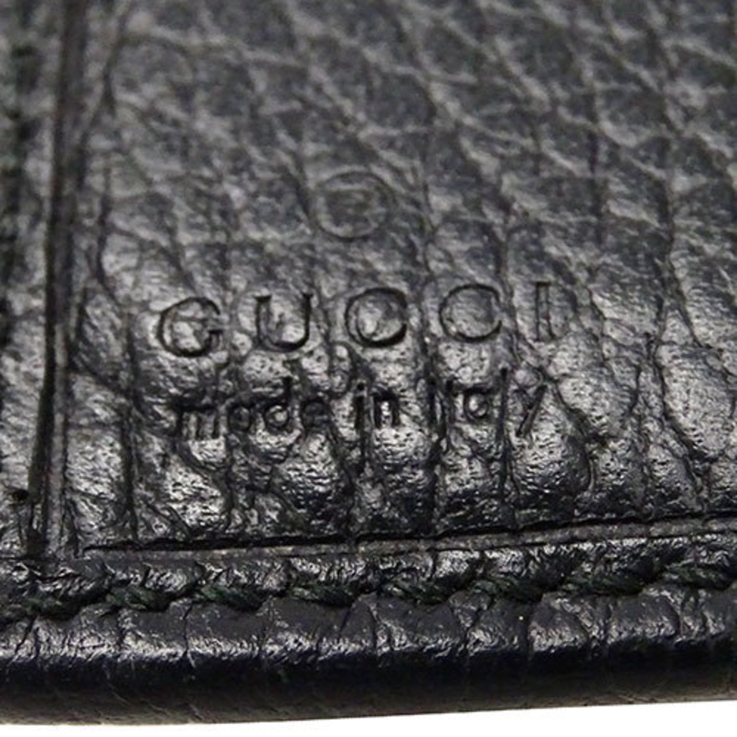Gucci Black Leather Wallet (Tri-Fold) ()