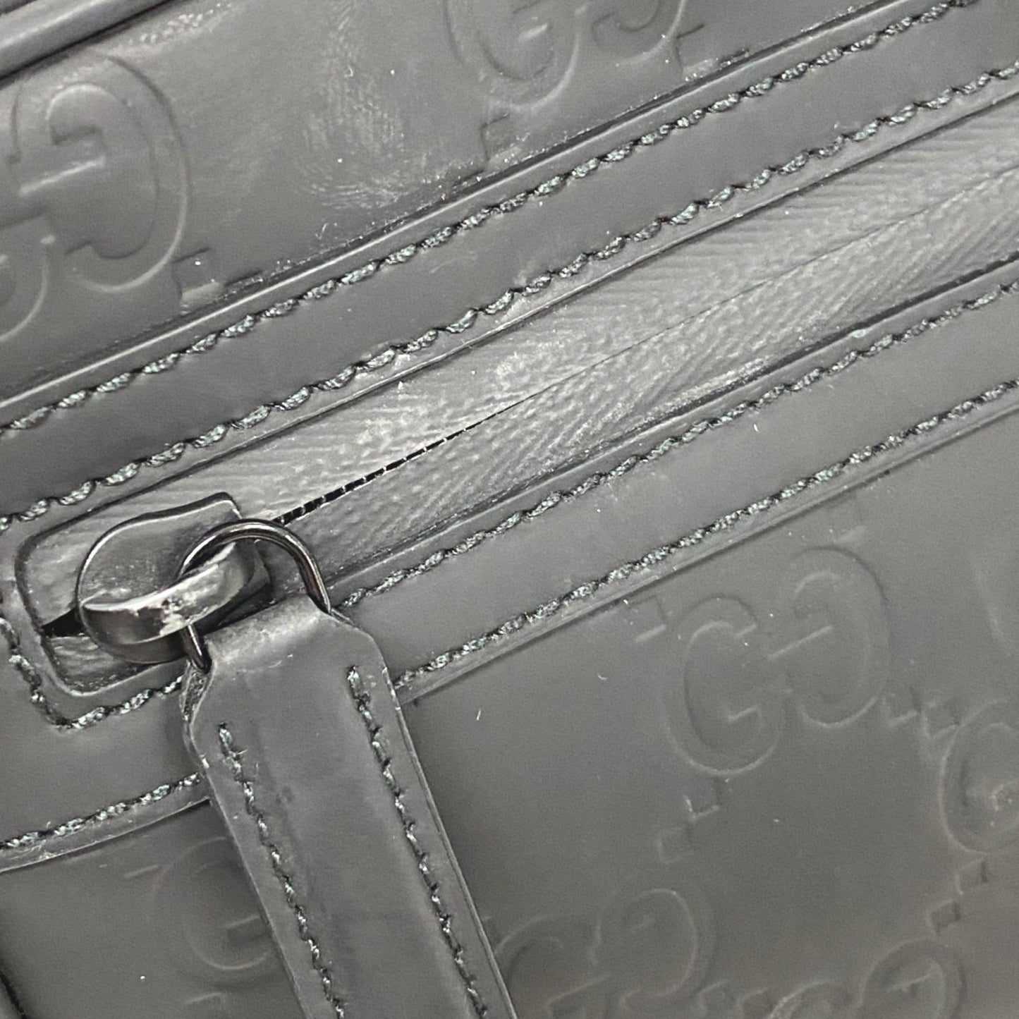 Gucci Black Rubber Shoulder Bag ()