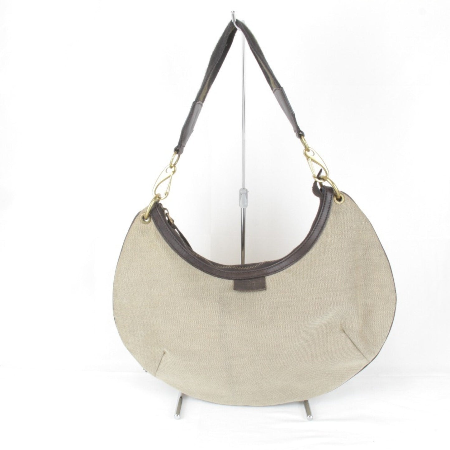 Gucci Khaki Canvas Handbag ()