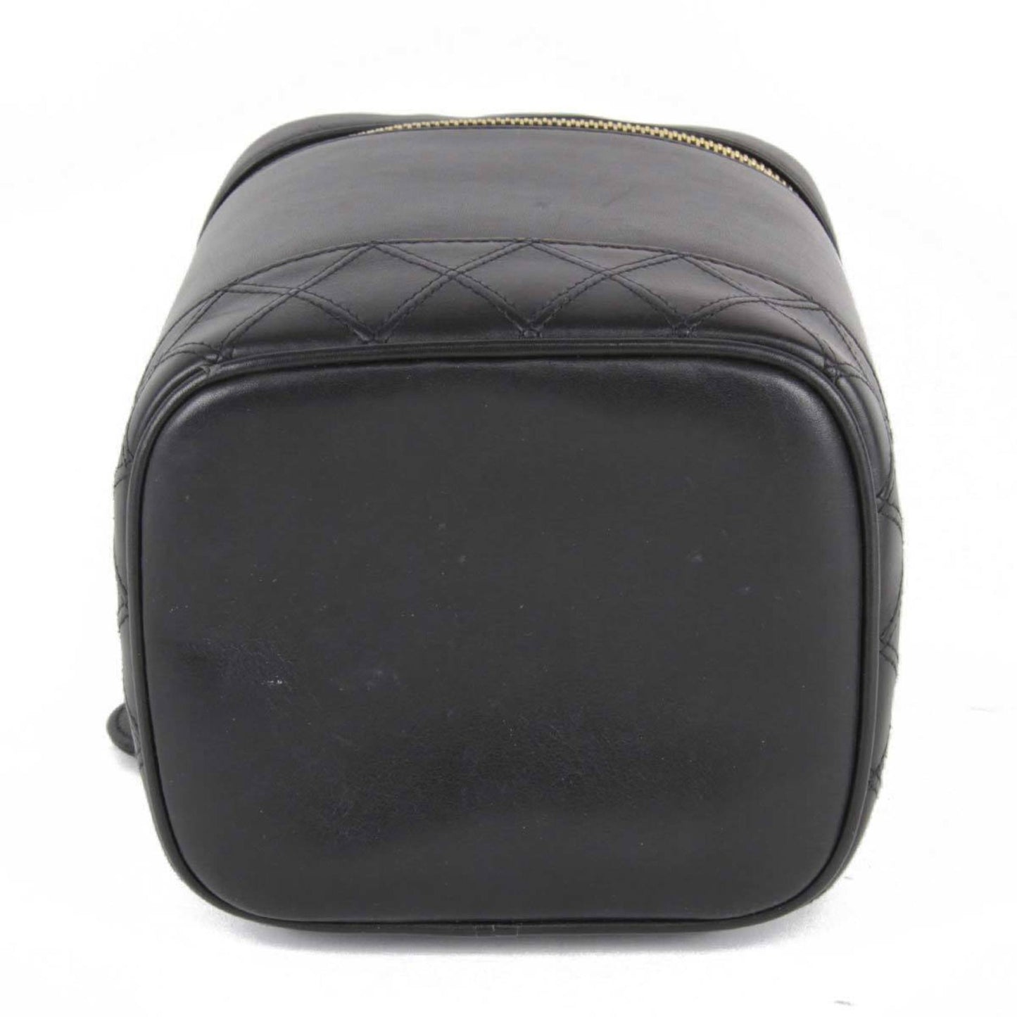 Chanel Black Leather Vanity Bag ()