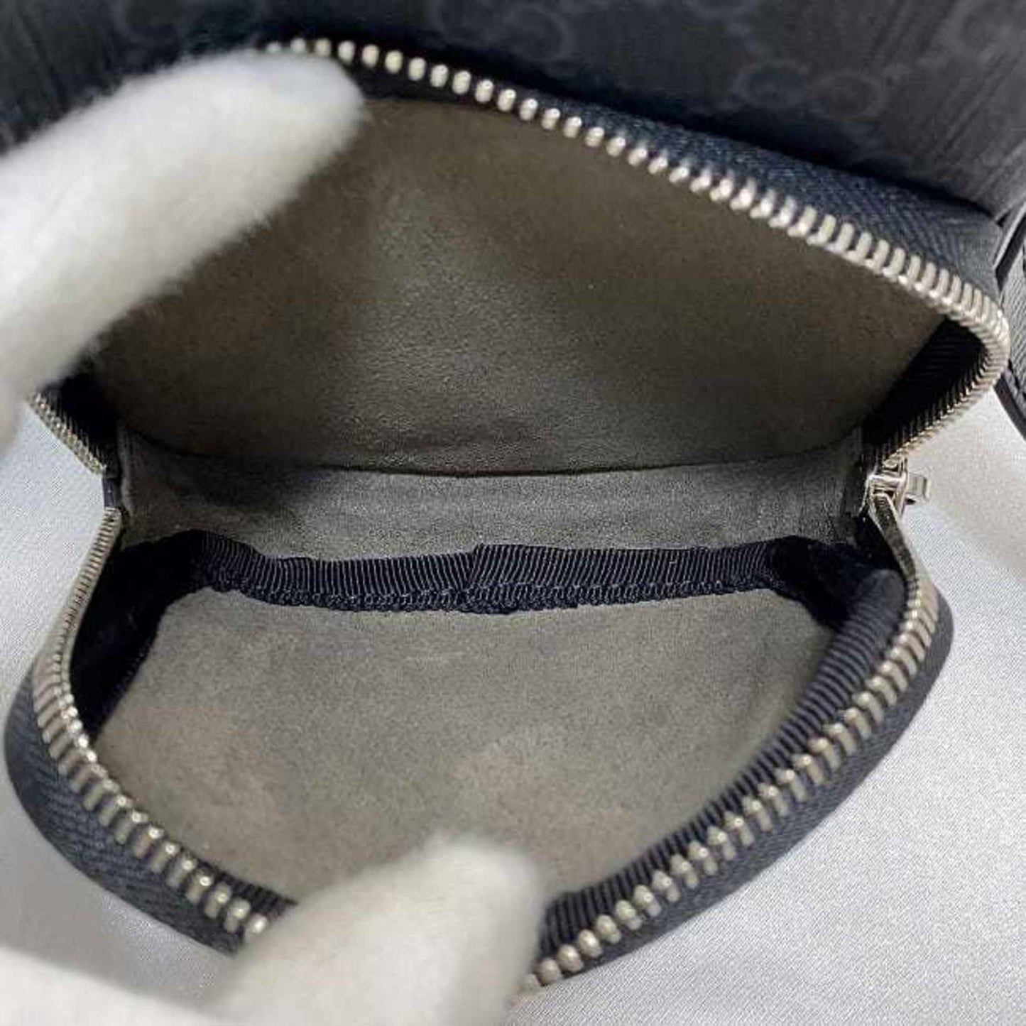 Gucci Black Pvc Leather Pochette Shoulder Bag ()