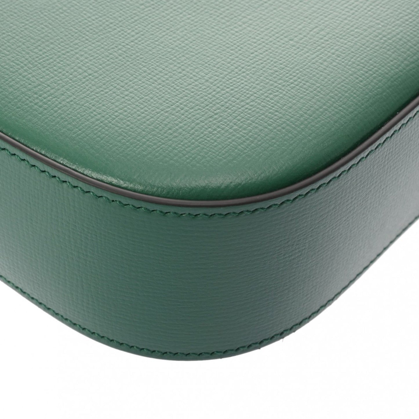 Gucci Horsebit Green Leather Shoulder Bag ()