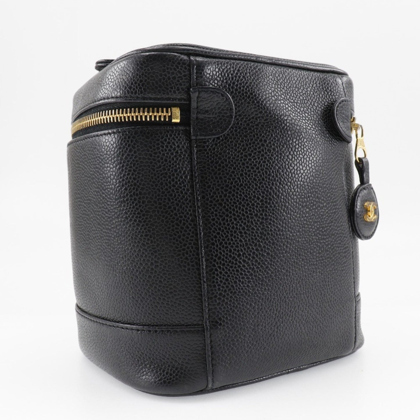 Chanel Caviar Skin Black Caviar Leather Handbag ()