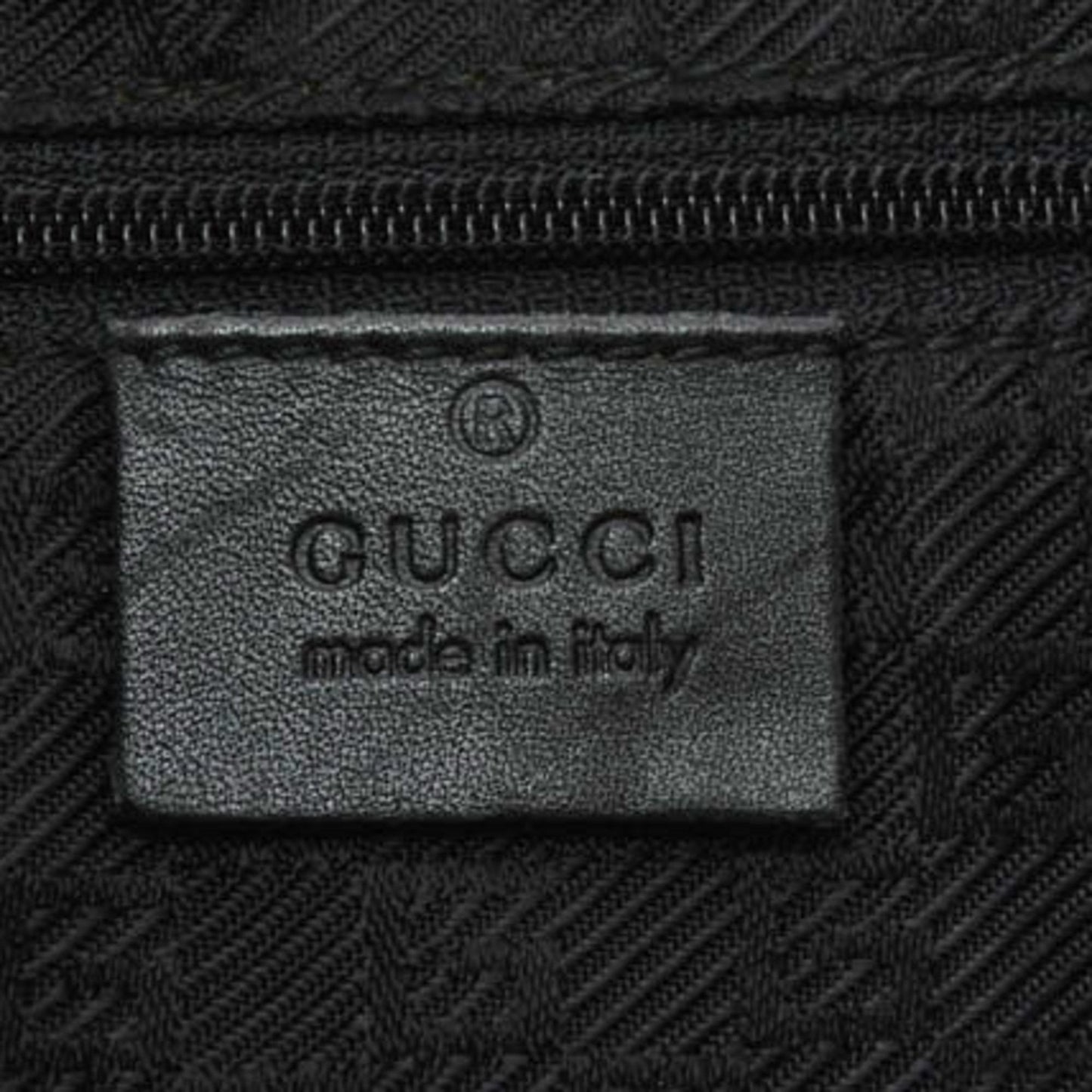 Gucci Black Leather Handbag Shoulder Bag ()