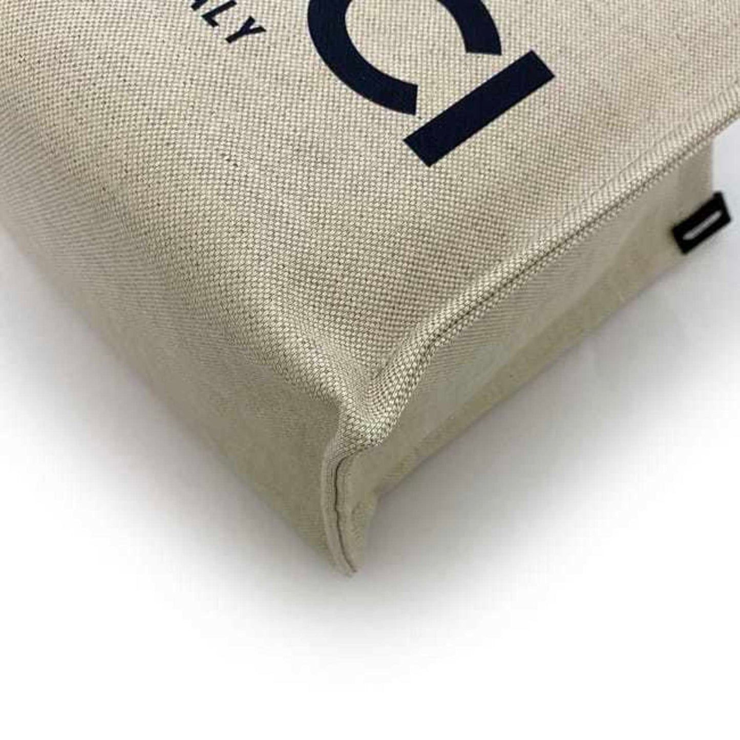 Gucci Beige Navy Canvas Leather Handbag Shoulder Bag Tote Bag ()