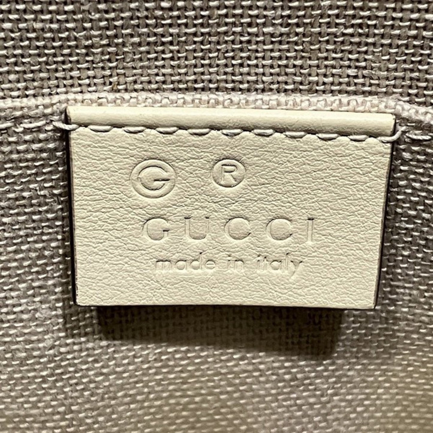 Gucci Ivory Leather Handbag Shoulder Bag ()